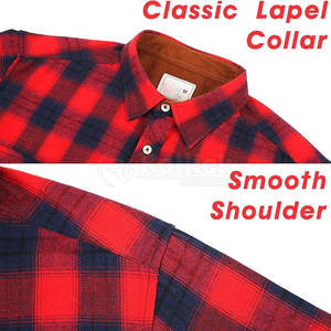 เสื้อเชิ้ตผ้าแฟลนเนลผู้ชายแบบสบายๆ ราคาขายส่งปรับแต่งได้ ดีไซน์สวยงามทันสมัยมาใหม่ - Product Image 4