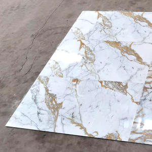 Nuevo diseño, serie esmaltada de cristal pulido, Mural dorado, baldosas de porcelana para suelo, baldosas de pared con aspecto de mármol de lujo, baldosas de suelo de 600x1200mm - Product Image 4