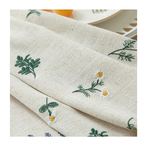 Prix de gros nappes rectangulaires personnalisées couverture de table à manger nappes de fête coton lin nappe personnalisée - Product Image 5