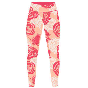 Mallas de Yoga de cintura media de cintura alta para mujer, Color sólido, estampado gráfico, bordado por sublimación, pantalla, Impresión Digital de punto - Product Image 1