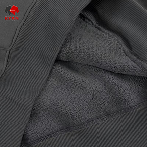 Sudadera con capucha con bolsillo frontal y logotipo personalizado para hombre, tejido de algodón y poliéster polar, transpirable, ajuste Regular - Product Image 2