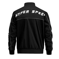 Blouson de course d'hiver personnalisé unisexe pour motard, style vintage streetwear décontracté, en laine tissée, col montant, respirant, pour l'extérieur