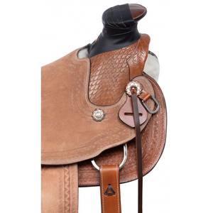 Nouvelle selle de cheval western toutes les tailles disponibles en cuir arbre Style MIX couleur marron Origine Type Western Race Riding Place modèle LLT - Product Image 6