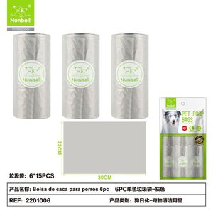 6 Rotoli di Sacchetti per Rifiuti di Cani per lo Smaltimento dei Rifiuti degli Animali Domestici - Product Image 2