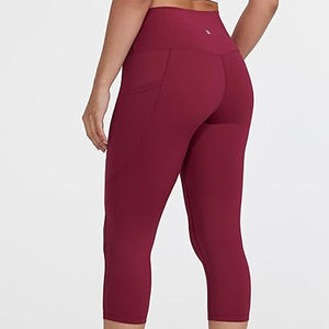 Venta al por mayor personalizado mujeres Yoga Leggings sólido transpirable de alta cintura Fitness entrenamiento gimnasio OEM Activewear - Product Image 2