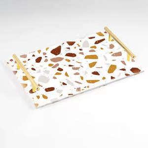 Best-Selling Floral Design Serving <b>Tray</b> for Hotels Weddings Restaurants for Table Top Display Ramadan Celebrations for Christmas - Product Image 5