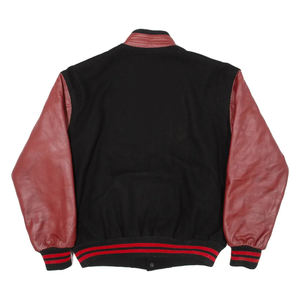 Veste universitaire en laine de haute qualité pour hommes, manches en cuir brodé en chenille, veste universitaire Letterman de baseball personnalisée - Product Image 2