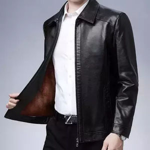Veste en cuir suédé coupe ajustée pour homme avec logo personnalisé audacieux, idéale pour les activités de plein air et la ville, vente en gros - Product Image 4