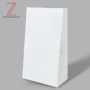 Kraft Paper Bag Food Packaging Paper Bags Accept Custom White Customized Logo