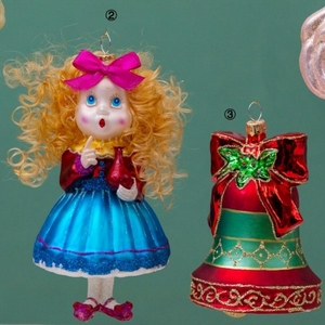Famosi ornamenti in <span class=keywords><strong>vetro</strong></span> <span class=keywords><strong>di</strong></span> natale principesse bambine <span class=keywords><strong>campane</strong></span> e rose decorazioni per albero <span class=keywords><strong>di</strong></span> natale - Product Image 4
