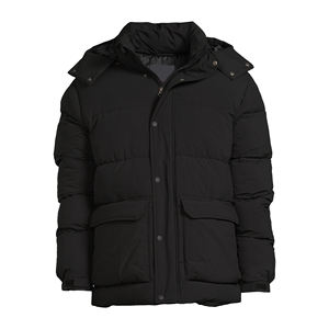 Men's Lightweight Zipper Closure Puffer Bubble Jackets Waterproof <b>Windbreaker</b> Insulated Stand Collar High Street Thick Coat - Product Image 6