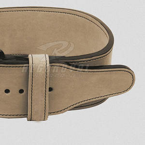 Fitness y Muscle Building Single Prong Leather Power Belt para entrenamiento de fuerza Cinturón hecho en fábrica - Product Image 3