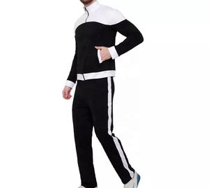 High Grade <b>Men's</b> Contrast Tracksuit Stand Collar Zipper <b>Jacket</b> <b>Slim</b> <b>Fit</b> Jogger Set Custom Print Sportswear Breathable Sweatsuits - Product Image 2