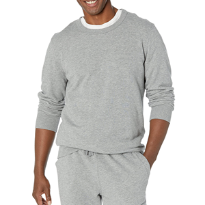 Custom Men's Streetwear Stringless Sweatshirts Sets High Quality Heavyweight Cotton OEM Logo Embroidered Pattern Tracksuits - Product Image 2