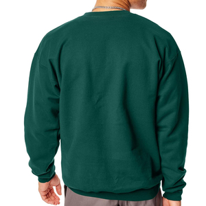 Green Color Manufacturers Custom Logo Fleece Blank Crewneck Sweatshirts Customized Logo <b>Pullover</b> <b>Men</b> hoodies DDP Shipping - Product Image 2