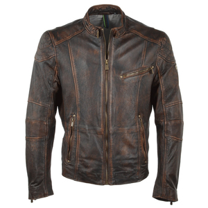 Chaqueta de cuero para hombre de buena calidad Venta en línea Chaqueta de cuero de color personalizado Chaqueta de cuero para hombre - Product Image 4