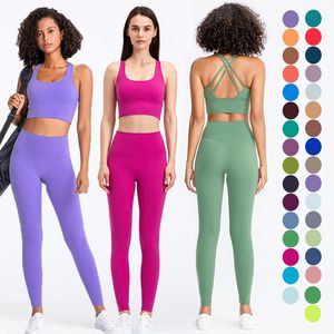 High Compression Yoga <b>Leggings</b> Sports Bra Gym Wear Fitness Women Sportswear Yoga Sets - Product Image 1