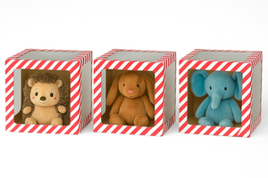 Caja de recuerdo de regalo de Navidad reciclable ecológica con ventana para eventos de vacaciones, biodegradable y personalizable - Product Image 2