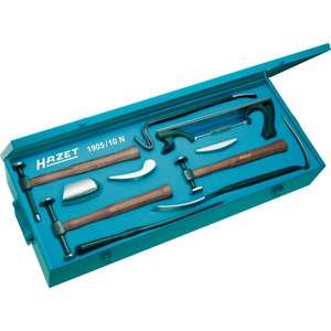 Ensemble d'outils pour carrosserie et ailes Hazet, 10 pièces, outils métalliques dans une boîte à outils - Product Image 1