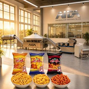 Línea de producción de aperitivos de harina de trigo, tira <span class=keywords><strong>Mimi</strong></span>, profesional, Popular, Comercial - Product Image 1