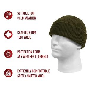 2025 / 2026 New Winter <b>Wool</b> Knit Hat with Folded Cuff Stylish <b>Beanie</b> Cap for Unisex Fashion and Warmth - Product Image 3