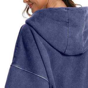 Sudadera con Capucha Extra Grande y Moderna para Mujer, Nueva Moda 2026, Sudadera con Capucha y Cremallera de Manga Larga para Mujer - Product Image 5