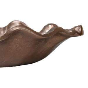 Bandeja de servicio decorativa hecha a mano con forma de hoja plateada, centro de mesa de Metal de aluminio para decoración del hogar, fiesta de boda y especial - Product Image 5