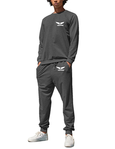 Ensemble de survêtement sportif 2 pièces personnalisé de haute qualité à bas prix, respirant, écologique, séchage rapide, léger, pour homme, hiver - Product Image 4