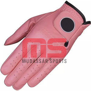Fabrication professionnelle de gants de golf pour hommes en cuir véritable blanc imperméable de haute qualité, sur mesure, pour la main gauche - Product Image 6