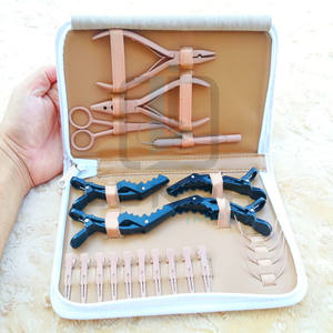 ชุดคีมต่อผมแบบคลิปเดียวชุดเครื่องมือพร้อมลูกปัดสีเบจ - Product Image 5