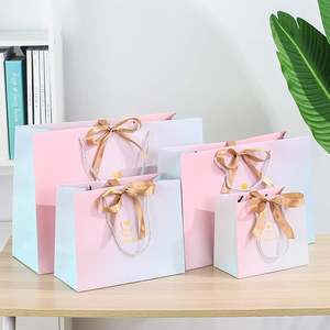 Sacs cadeaux en papier personnalisés emballages de luxe à texture épaisse, sacs à provisions en papier personnalisés pour bijoux avec logo - Product Image 2