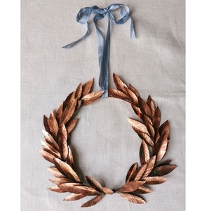 Pure Copper Antique Metal 3 Leaf Design With Decorative Rope Christmas <b>Tree</b> Decoration High Quality Ornament - Product Image 4