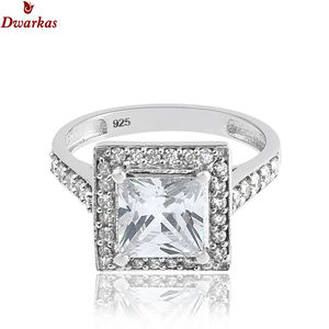 Luxury 925 Sterling Silver Half <b>Eternity</b> Band Trendy <b>Cubic</b> <b>Zirconia</b> Stone Wedding Engagement <b>Ring</b> for Women Classic for Parties - Product Image 4