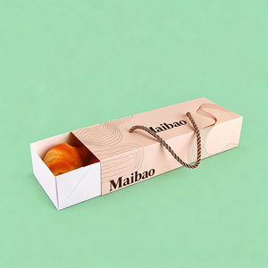 Caja <span class=keywords><strong>de</strong></span> Papel <span class=keywords><strong>para</strong></span> Panadería con Diseño Moderno, Cierre Integral a Presión, Ventana, Asa y Soporte, <span class=keywords><strong>para</strong></span> Croissants, Postres y Pasteles - Product Image 3