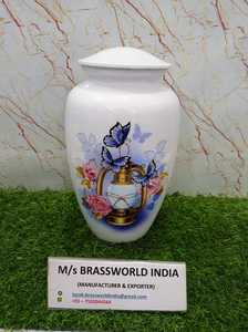 Magnifique urne de crémation pour cendres humaines avec ailes cuivworld inde - Product Image 4