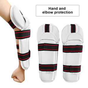 Protège-bras avec doublure en EVA Coudes réglables pour la boxe Muay Thai Taekwondo Karaté Arts Martiaux Training - Product Image 4