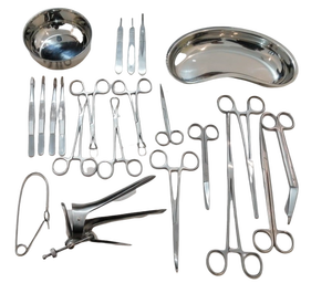 Ensemble d'instruments de gynécologie manuelle pour césarienne, 54 pièces, Nomi Brothers - Product Image 1