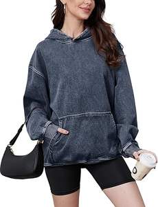 เสื้อฮู้ดผู้ชายผ้าคอตตอนผ้าฟลีซแห้งเร็วระบายอากาศได้ดีสีพื้นใส่ได้พอดีกับ100% ฤดูหนาว - Product Image 4