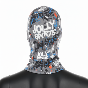 Balaclava en polyester extensible de qualité supérieure, masque intégral pour le visage, gris, imprimé multicolore, logo personnalisé, sublimation, balaclava pour homme - Product Image 2