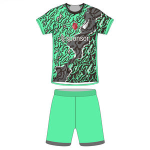 Ensembles de maillots de football extensibles respirants personnalisés à séchage rapide 100% polyester imprimé par sublimation équipe personnalisée anti-bactériens anti-UV - Product Image 5