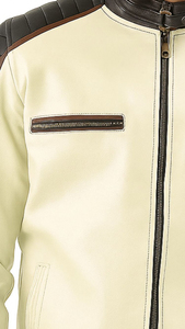 Nouvelle conception Veste en cuir pour homme Couleur personnalisée Veste en cuir pour homme Streetwear de haute qualité Mode Meilleure veste en cuir PU pour homme - Product Image 6