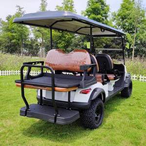 Voiture de golf surélevée de haute qualité 4+2 places, véhicule utilitaire électrique 6 passagers avec certification DOT, meilleur prix d'usine - Product Image 6
