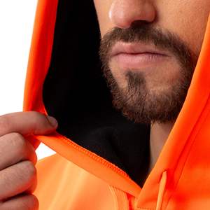 เสื้อมีฮู้ดผ้าคอตตอนถักสำหรับผู้ชายเสื้อสวมหัวโอเวอร์ไซส์ทำจากผ้าฝ้าย100% ออกแบบได้ตามที่ต้องการสำหรับฤดูหนาว - Product Image 4