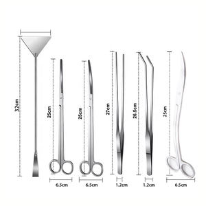 Kit de herramientas de Aquascaping al por mayor, accesorios especiales para acuarios, tijeras para plantas acuáticas, pinzas curvas, fórceps, instrumentos quirúrgicos - Product Image 4