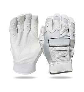 Guantes de bateo de béisbol de color blanco Sialkot de piel de cabra profesional de alta calidad Fabricantes favoritos para entrenamiento Venta caliente - Product Image 1