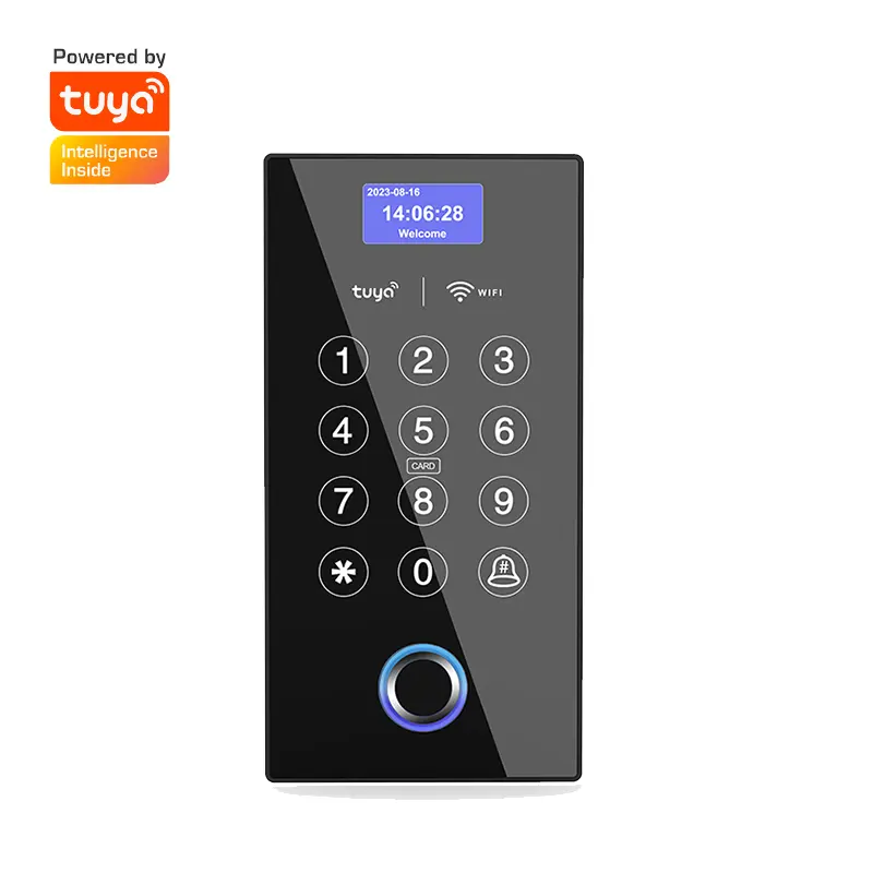Nieuwkomers Tuya Wifi Toegangscontrole Kaartlezer Touch Toetsenbord Toegangscontrole