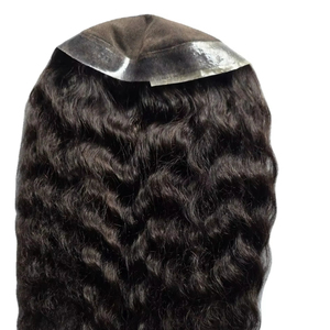 Topper de Cabello Humano Remy 100% con Ondas Profundas y Monofilamento para Mujer, Cabello Taz BD Importado de Bangladés - Product Image 6