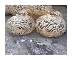 โคมไฟระย้าไม้ไผ่พรีเมี่ยมแบบเวียดนามโป๊ะธรรมชาติทำมือเหมาะสำหรับตกแต่งบ้านและตลาดส่งออก - Product Image 5