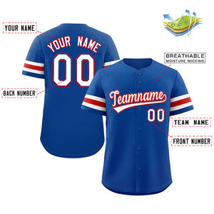 Nouvelle arrivée, maillot de baseball pour homme adulte, col rond, respirant, imprimé, 100% polyester, manches courtes, service OEM, logo personnalisé - Product Image 2