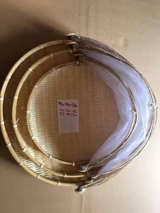 Wholesale Bamboo Winnowing Basket with <b>Net</b> Cover - Strong Handwoven Bamboo Tray for Agricultural Use - Product Image 6
